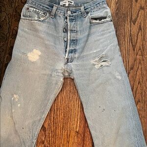 RE/DONE Levi’s Vintage Reconstructed 
501- White Label Red Tab